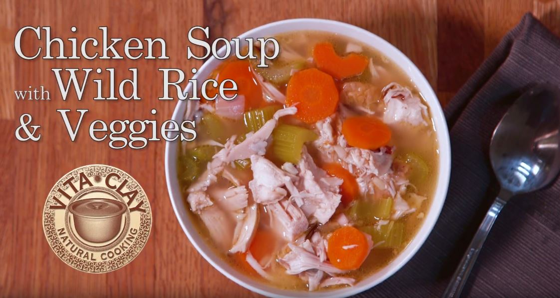 Chicken Soup with Wild Rice & Veggies (Video Recipe)
