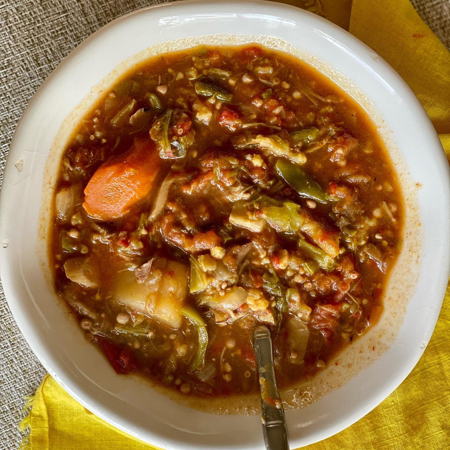 Hearty Vegetable gumbo stew