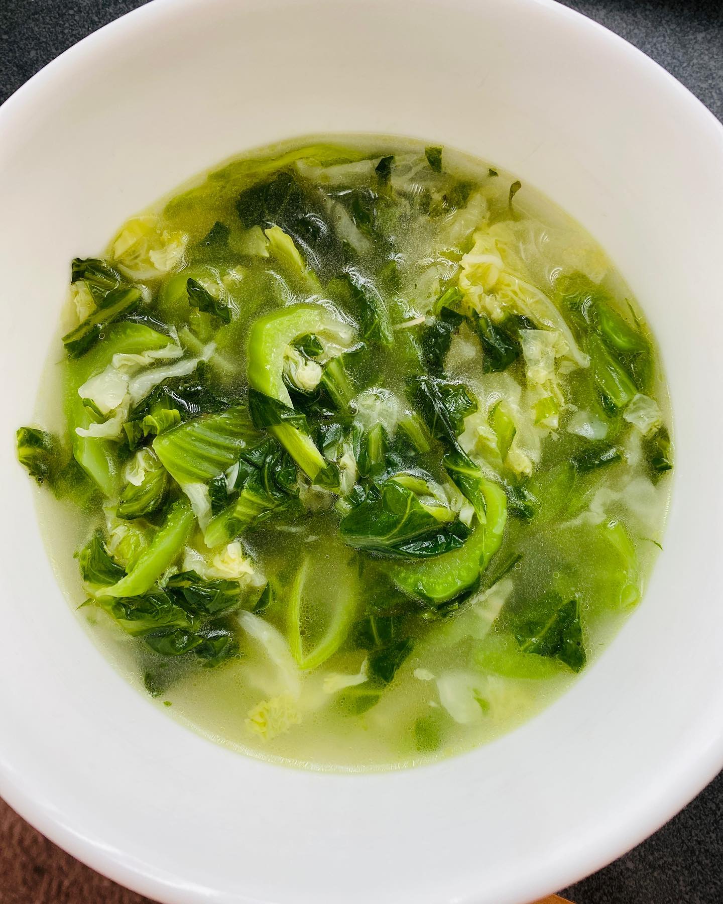 cabbage soup with mustard green