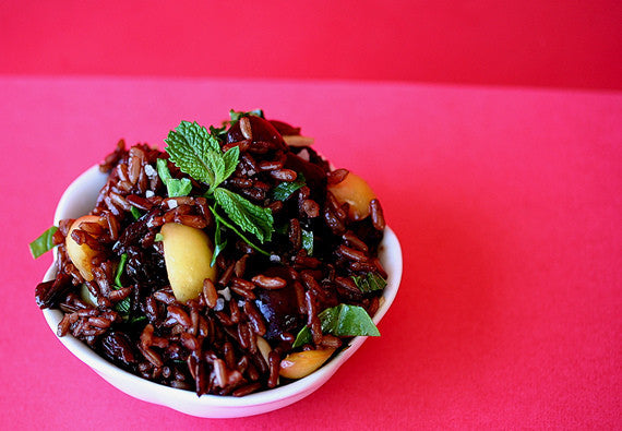 Oriental Wehani Rice Salad: Exotic Made in Clay!