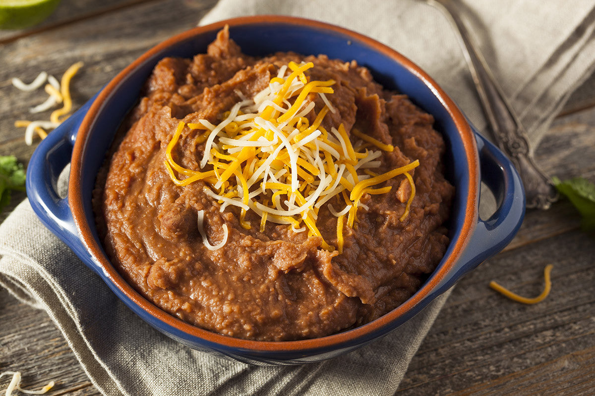 Slow Cooked VitaClay Refried Beans for Meatless Monday and Taco Tuesday!