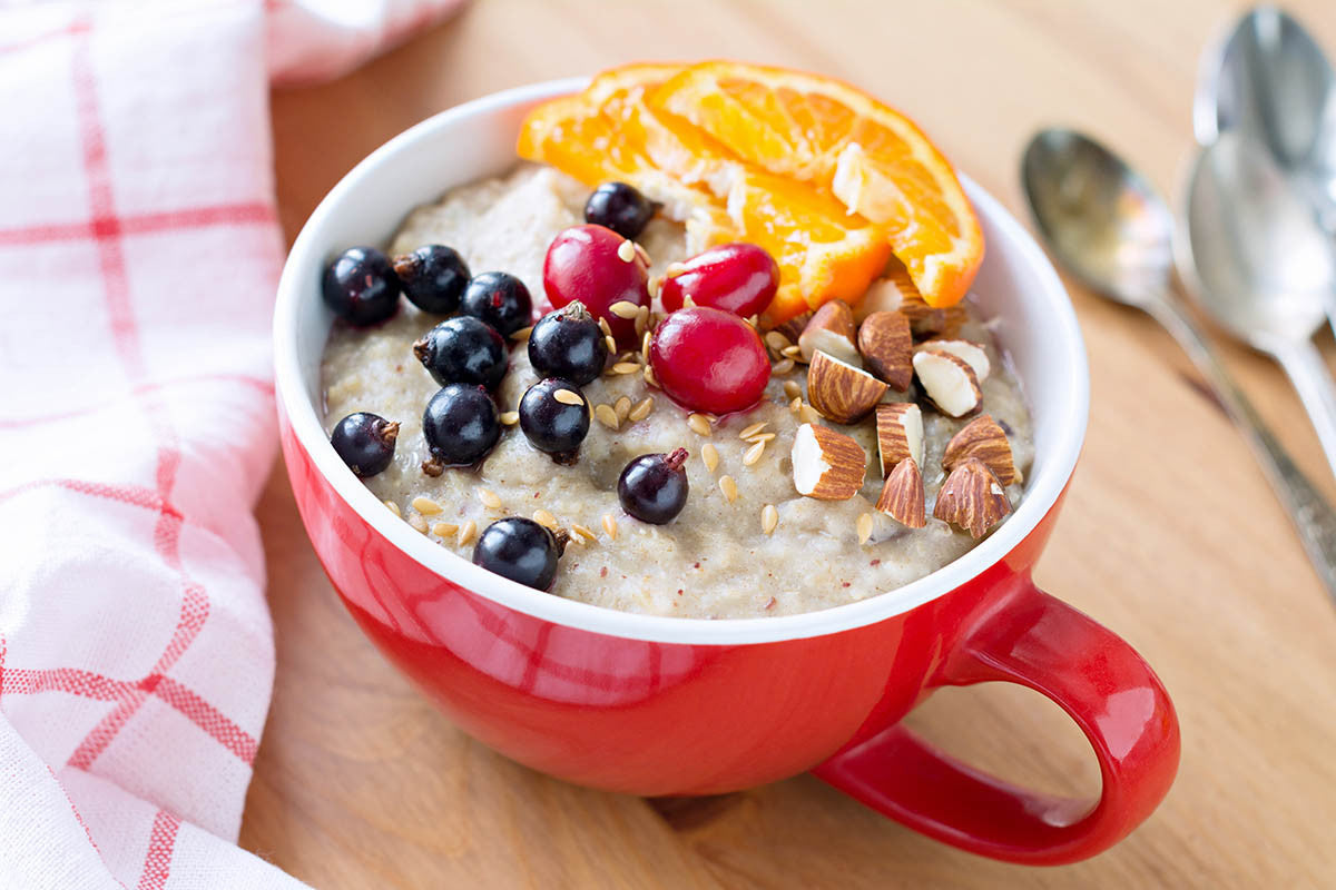 Clay-Perfect Cranberry Almond Steel-Cut Oatmeal