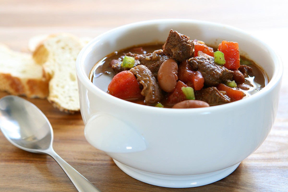 Soup Sundays - Spicy Beef Stew with Beans & Peppers