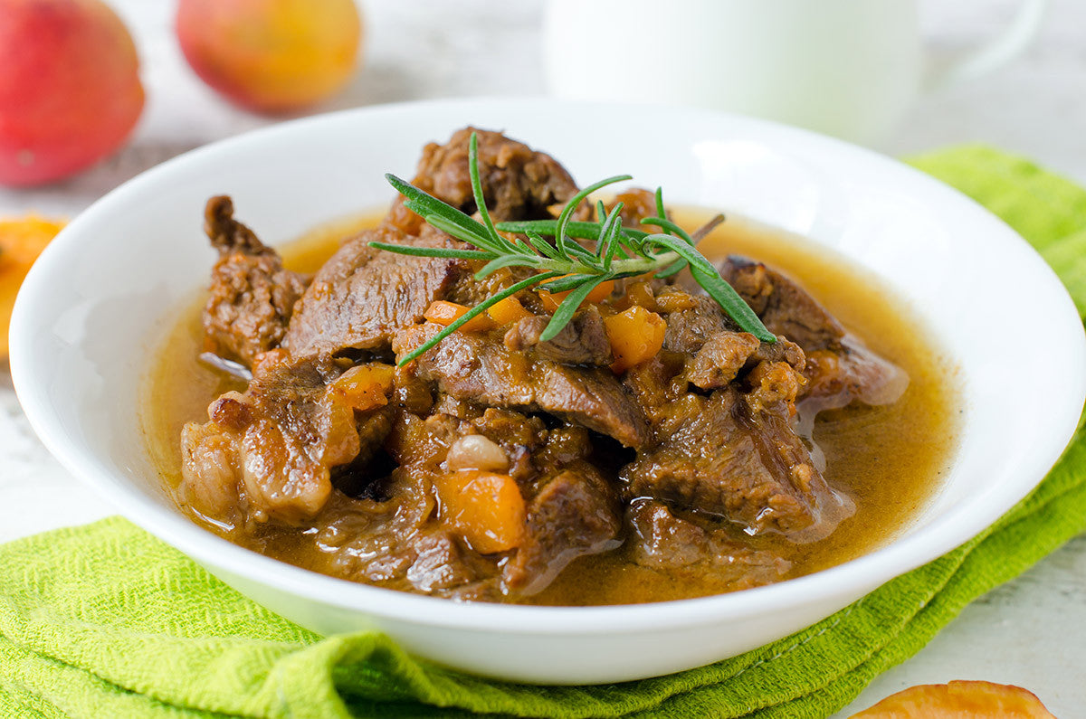 Moroccan Beef and Apricots In Your Clay Pot Slow Cooker
