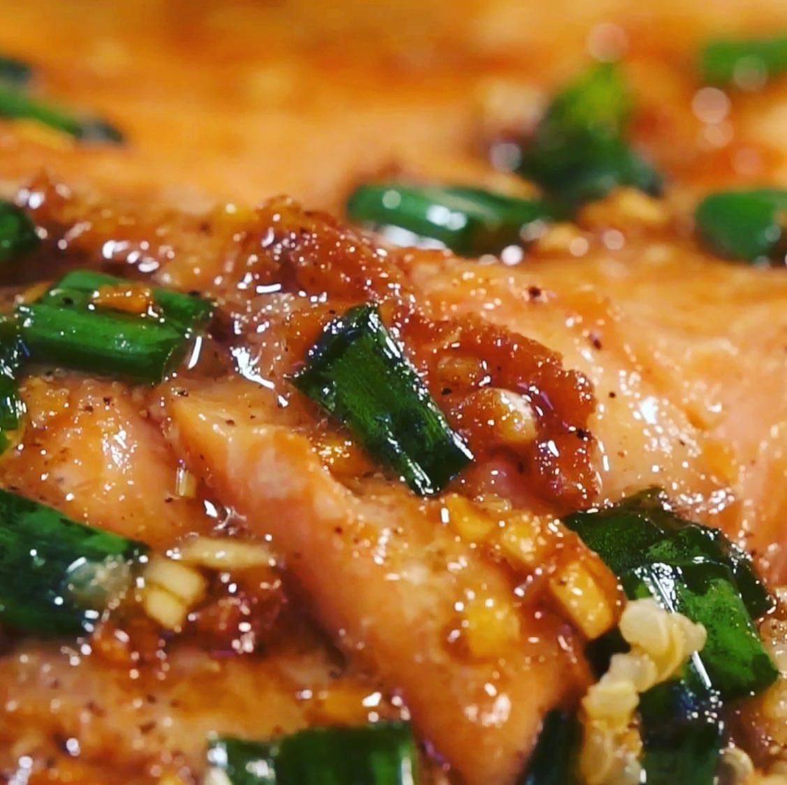 Easy One Pot Meal - Steamed Salmon in Ginger Soy Sauce