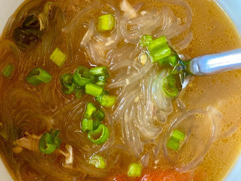 Immune and Energy Boosting Noodle and Veggie Soup in Bone Broth or Chicken Broth 