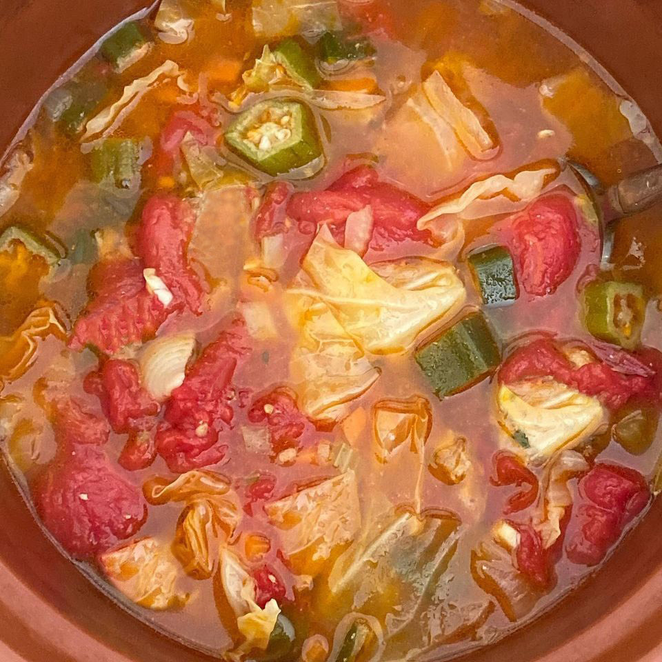 Healing Vegetarian Cabbage Roll Soup