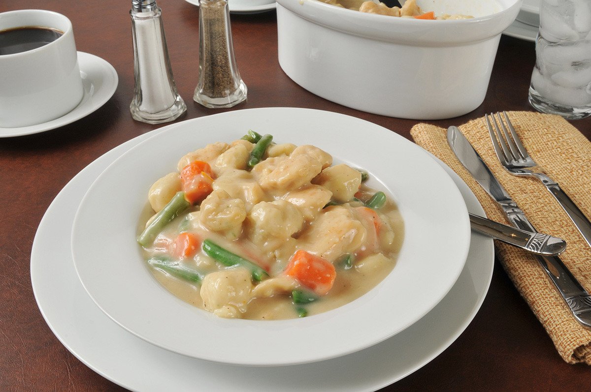 Homemade Chicken & Dumplings Ready Quick with VitaClay!