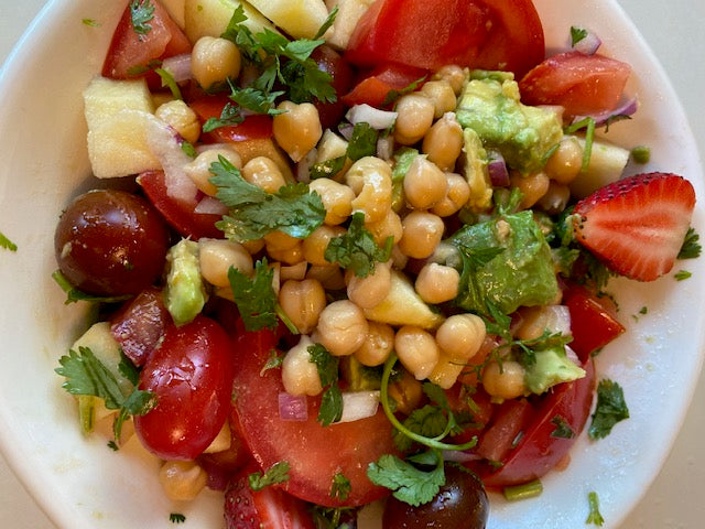 Chickpea Salad, a Perfect Light Meal for Weightloss or your BBQ Side Dish