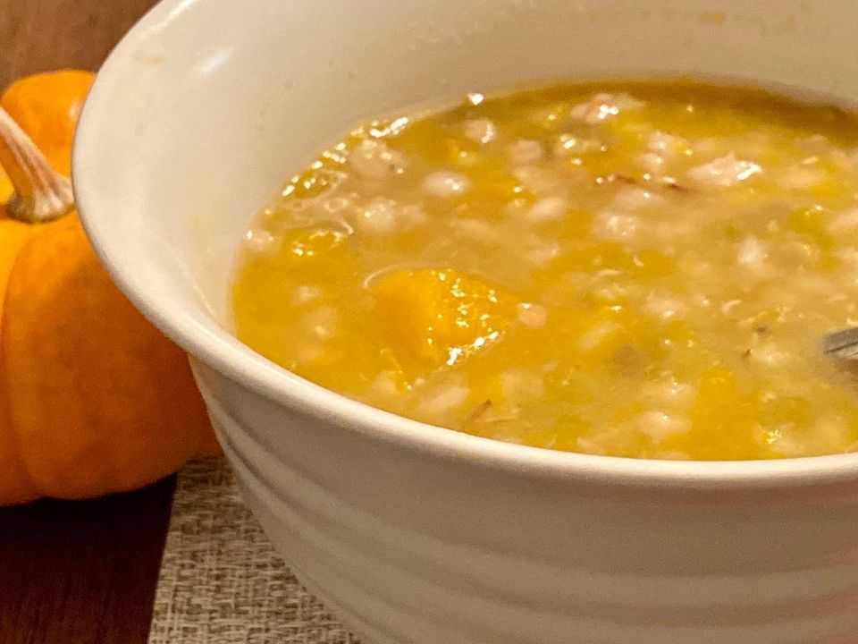 Anti-Inflammatory Pumpkin Mung Beans Soup