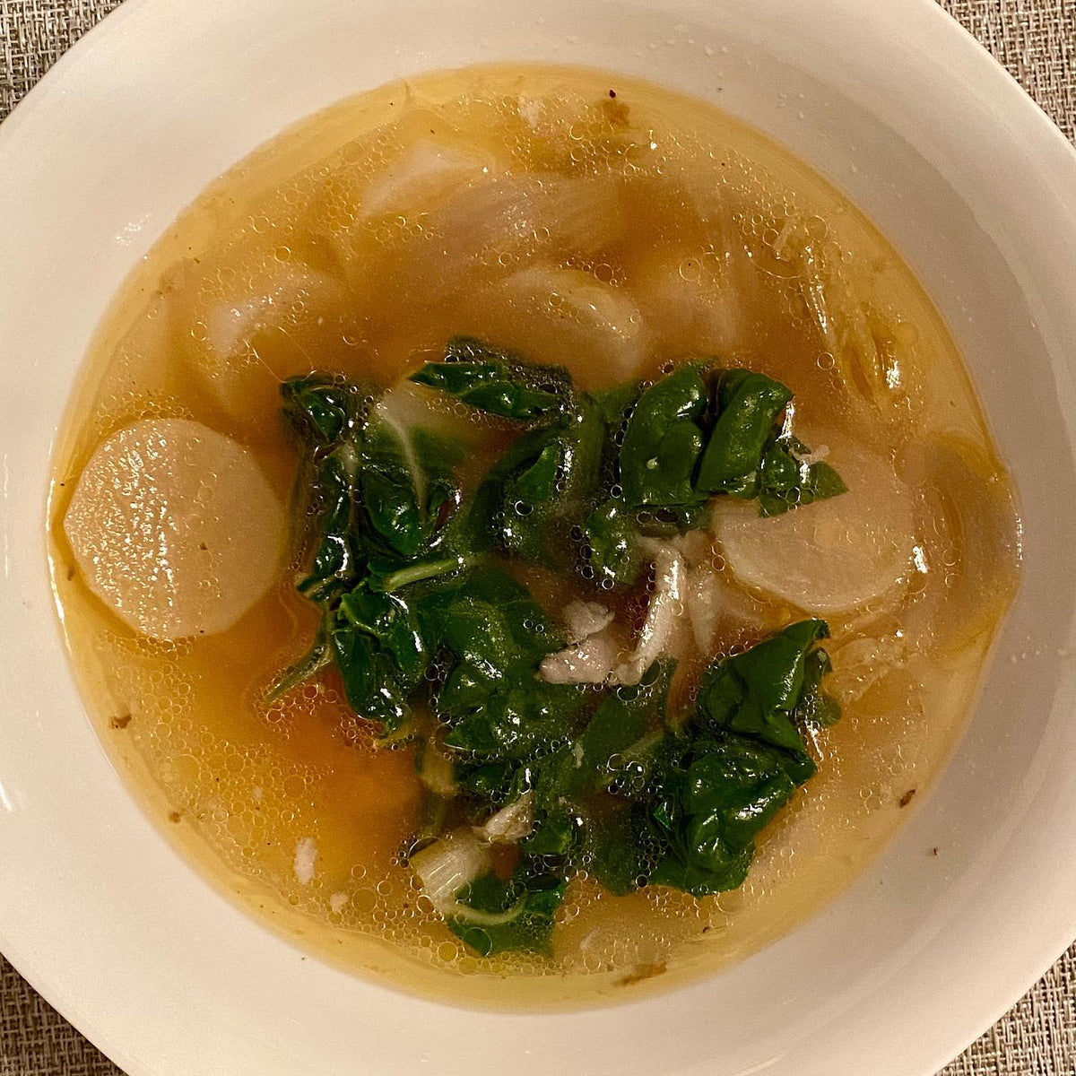 Daikon radish kale soup VitaClay® Chef