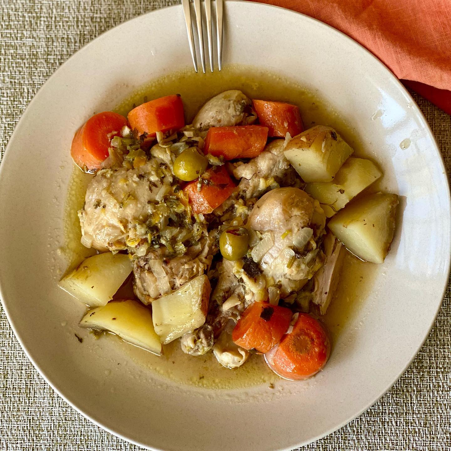 simple version of Moroccan chicken tagine