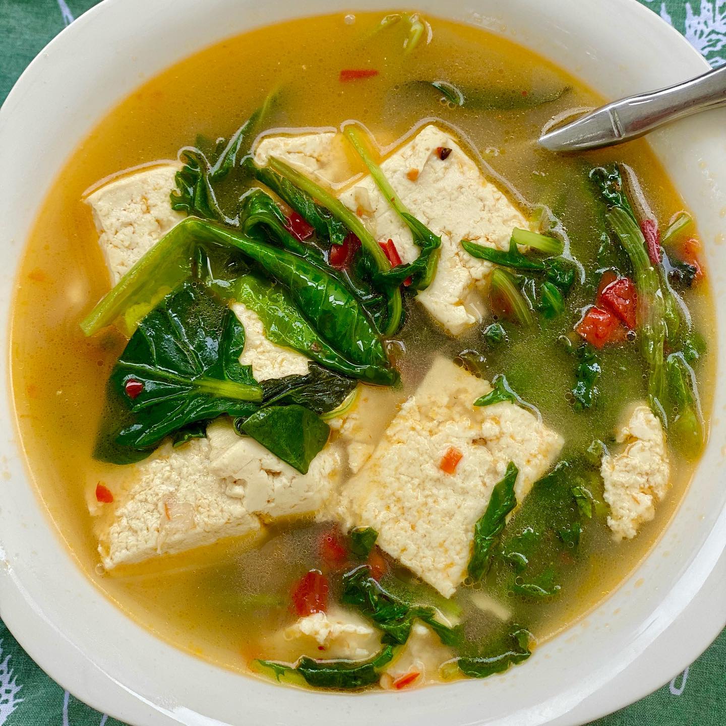Spicy tofu soup