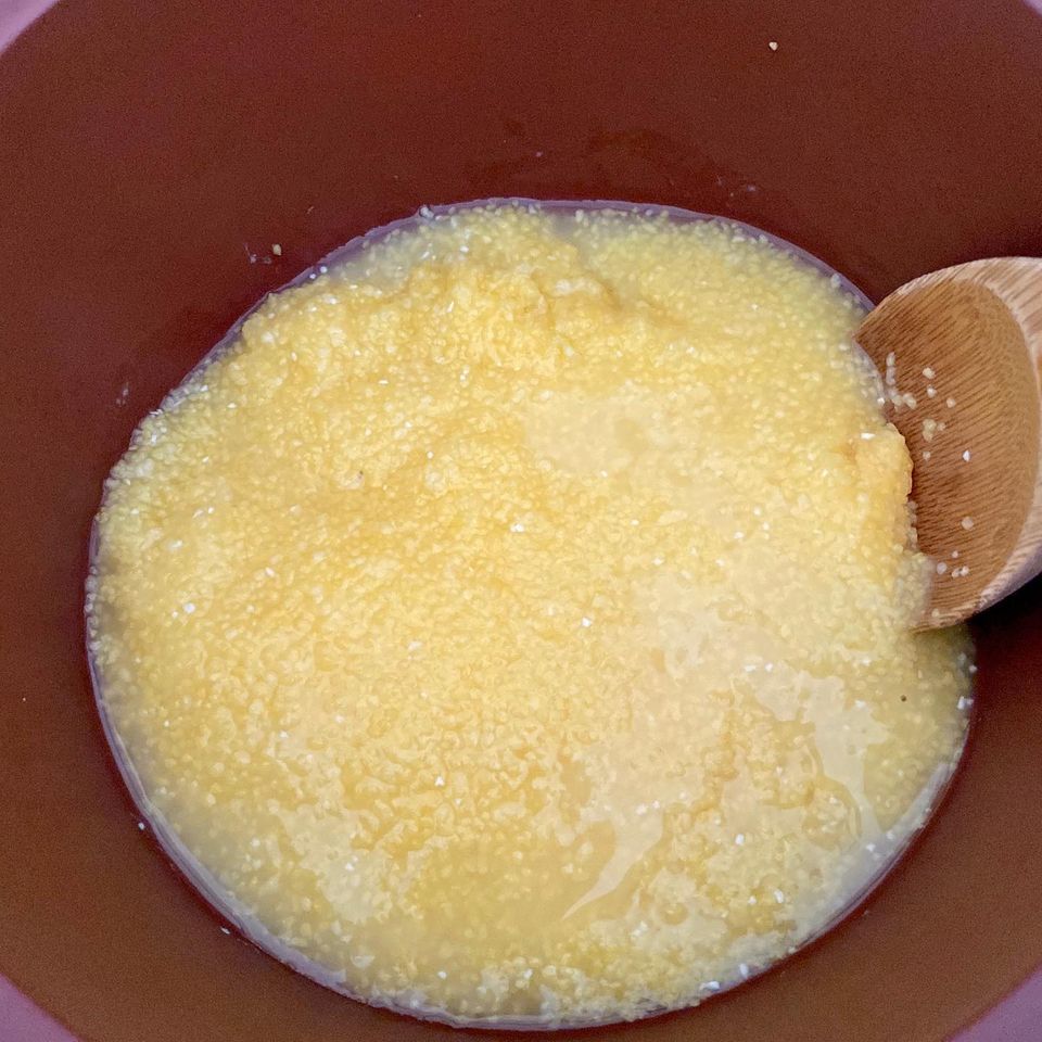 Polenta Cooked in 30 Minutes with Vitaclay