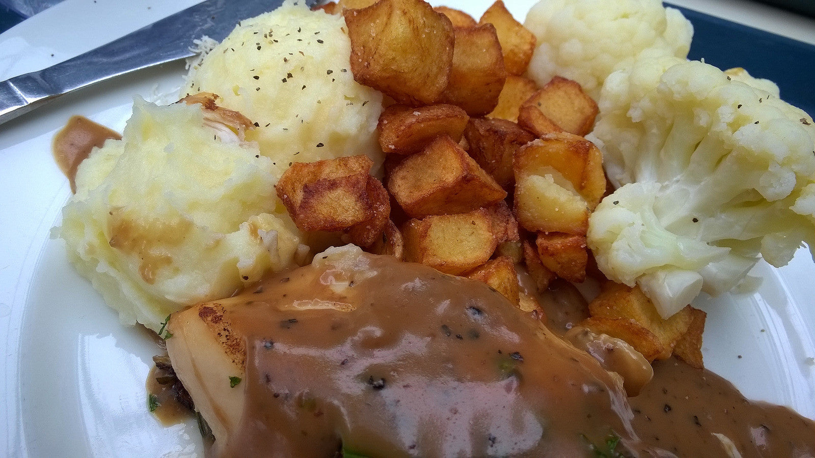 Chicken and Gravy in a Cute Clay Pot!