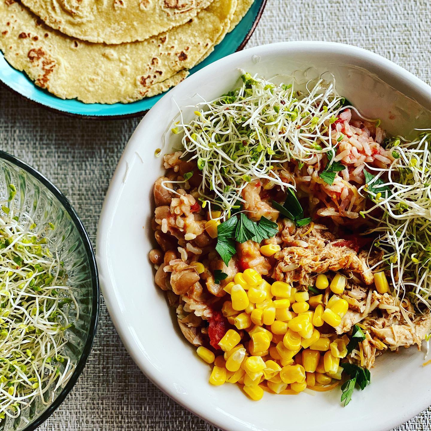 Taco Tuesday! healthy version, full of fresh ingredients.