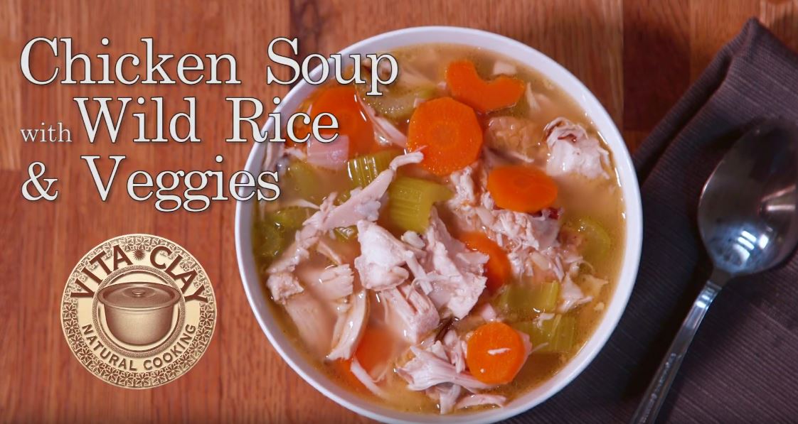 Chicken Soup with Wild Rice & Veggies (Video Recipe)