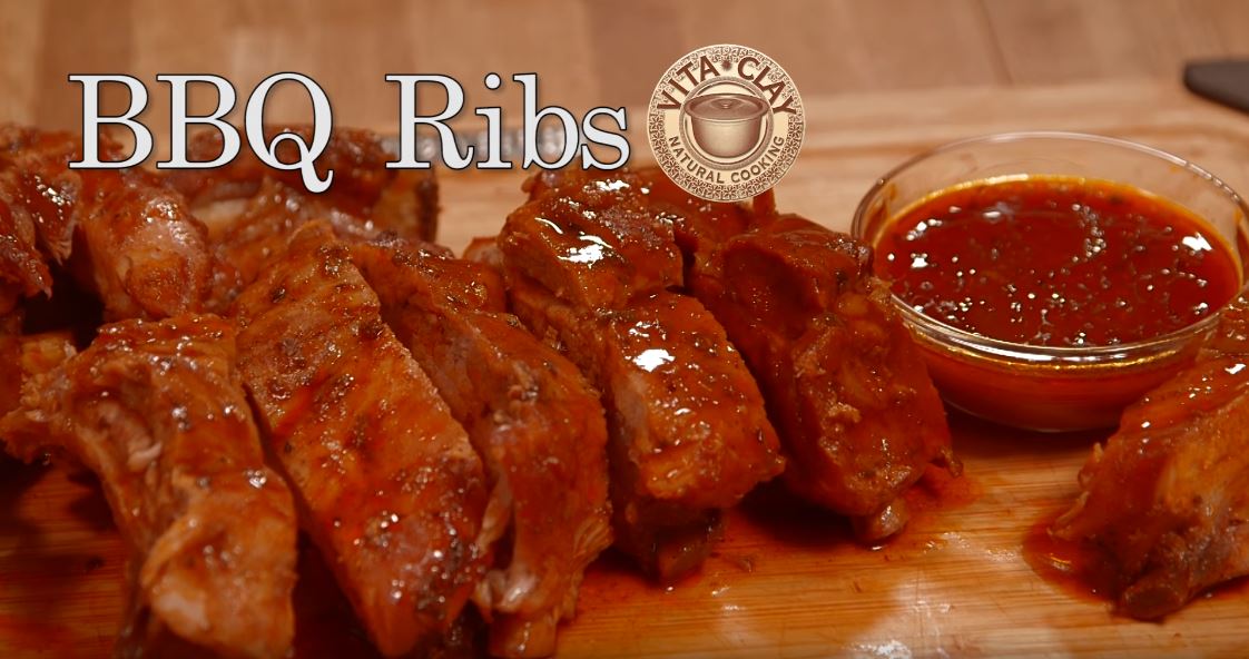 Juicy Tender Flavorful Homemade BBQ Ribs in VitaClay Instant Crock Pot Slow Cooker (Video Recipe)