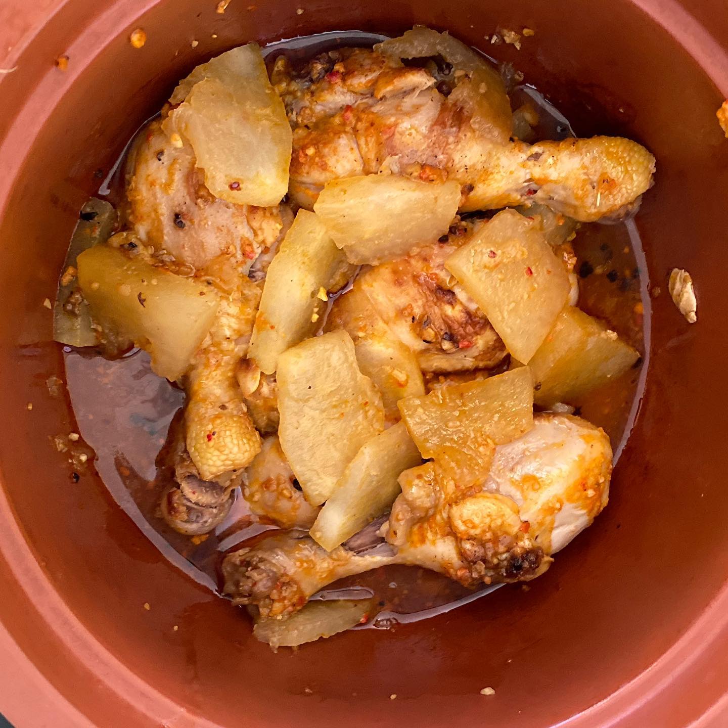 Chicken stew with winter melon