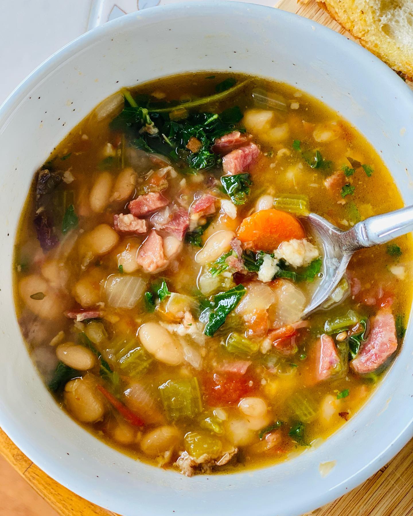 glutenfree ham beans soup