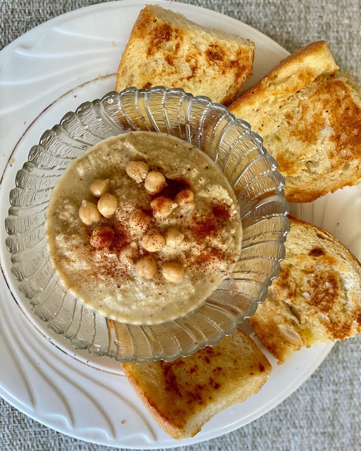 homemade hummus