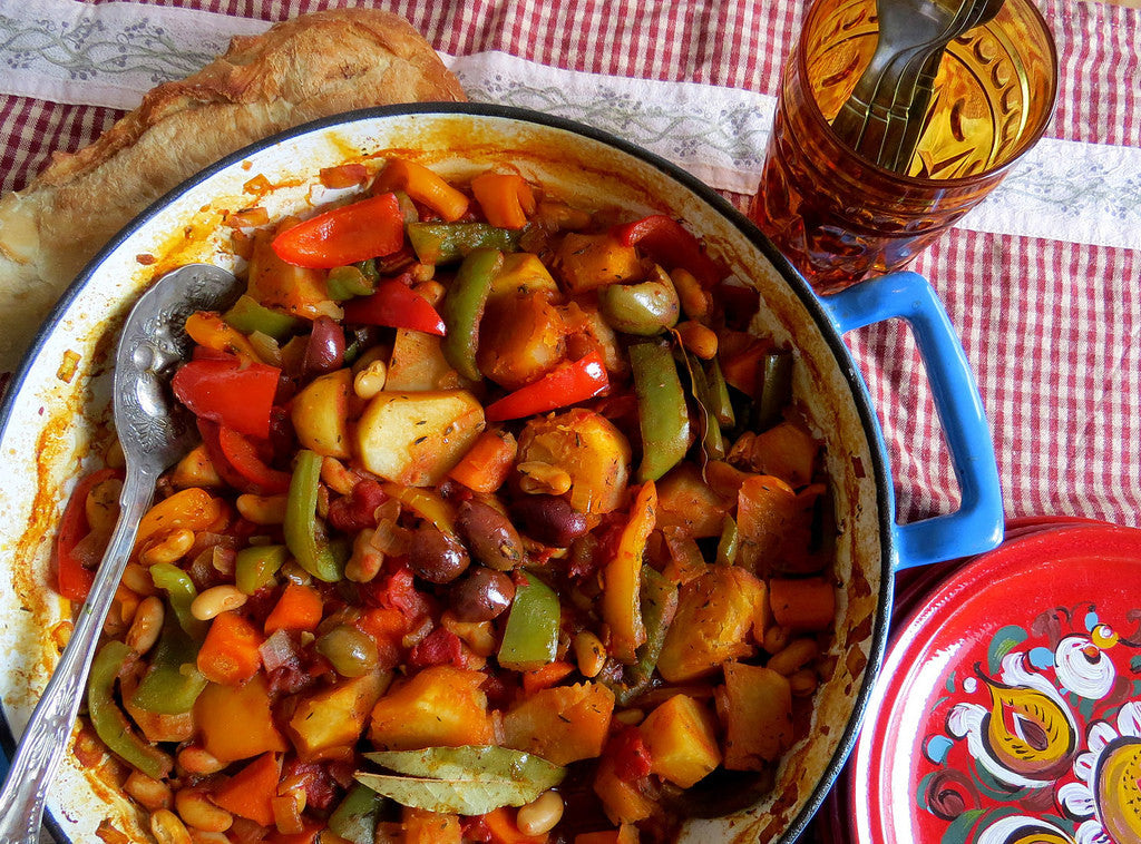 Spicy Chicken & Bean Stew, Cooked to Perfection in Clay!