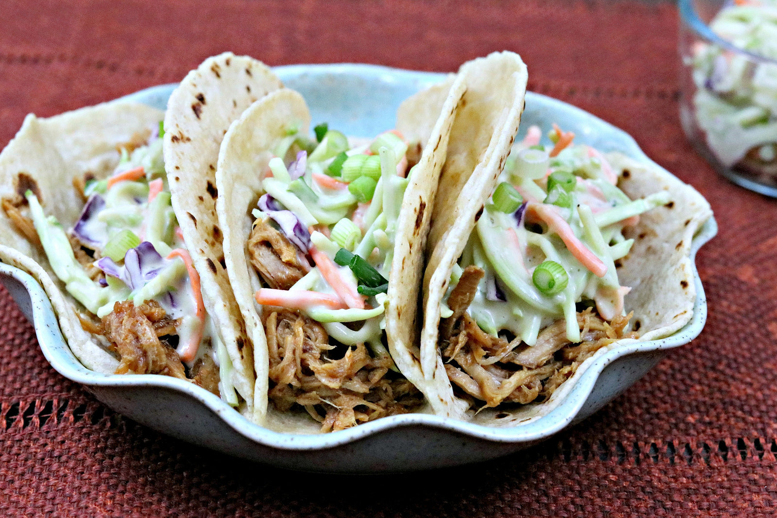 Chipotle Pulled Pork Tacos: A Smash in Clay!