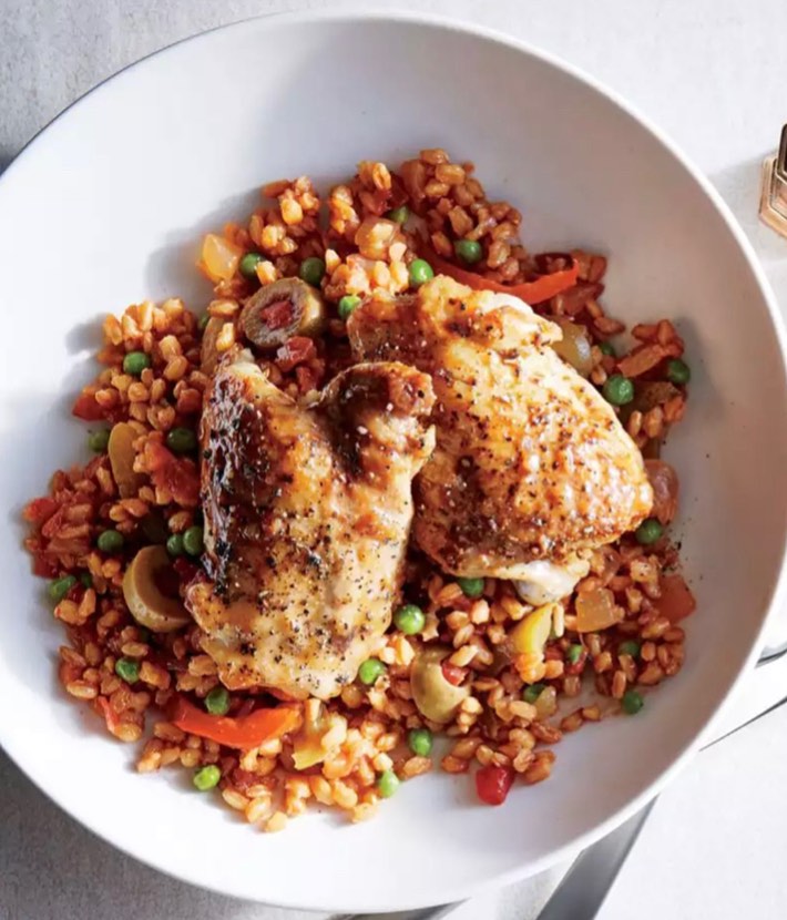 One-Pot Chicken with farro 30 minutes in vitaclay