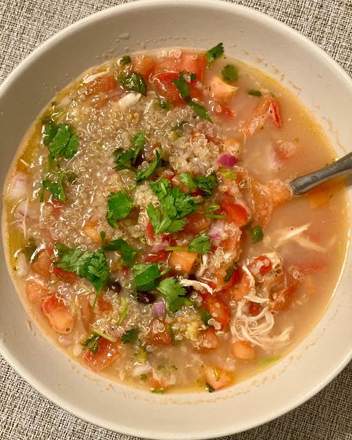 quinoa black bean chicken soup