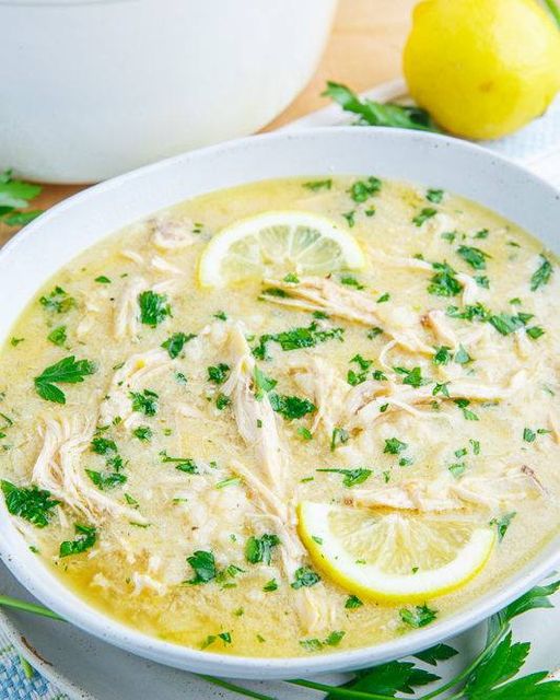 Avgolemono Soup (aka Greek Lemon Chicken Soup)