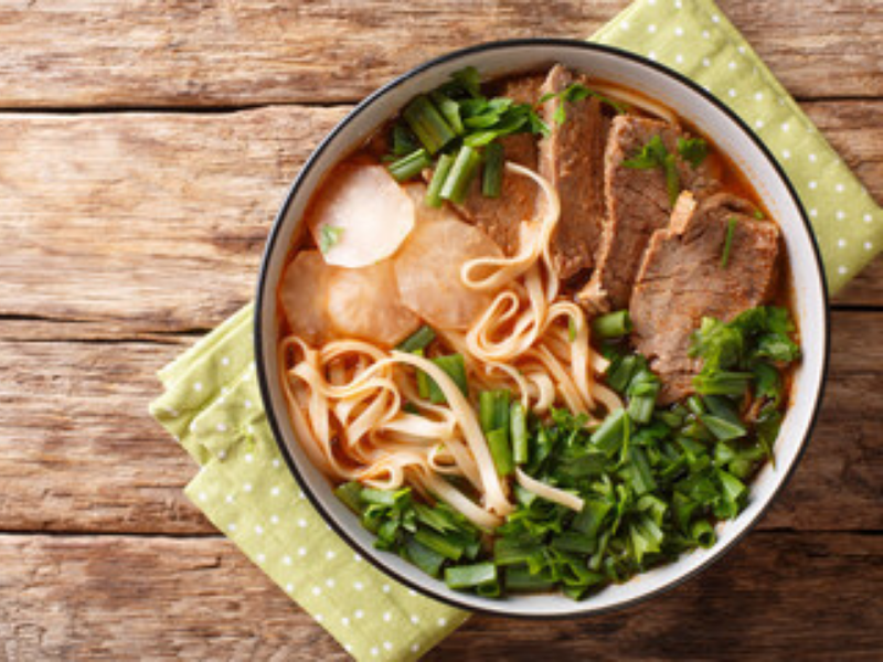 Energy-Reviving Beef Noodle Soup in VitaClay Slow Cooker