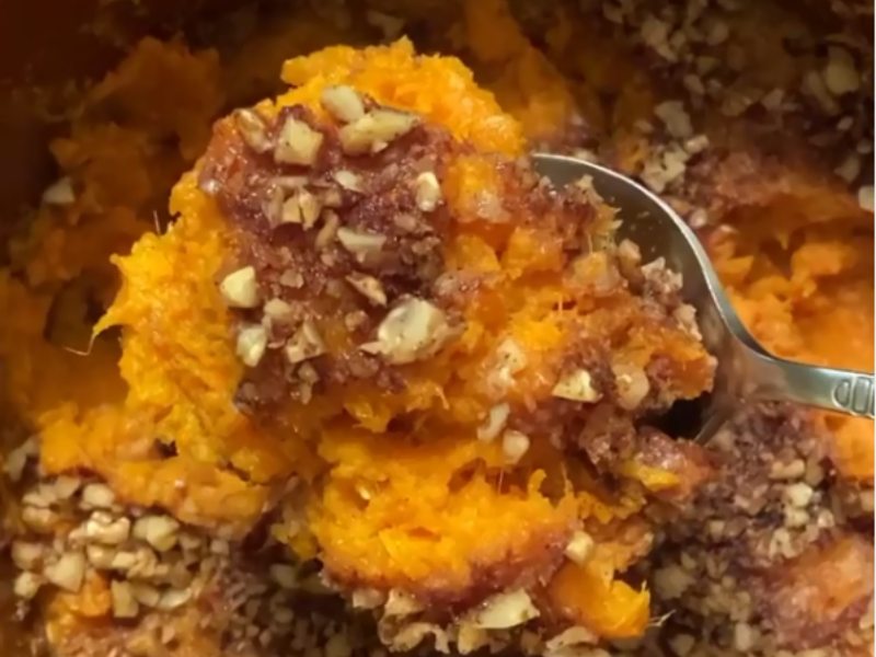 Clay Pot Sweet Potato-Pecan Casserole
