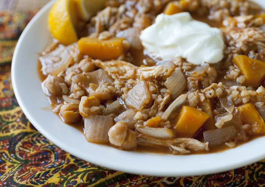 Paleo Clay Butternut Squash and Chicken Stew