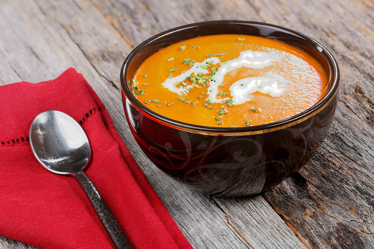 Home Made Delicious Cream of Tomato Soup, Slow Cooked in Clay