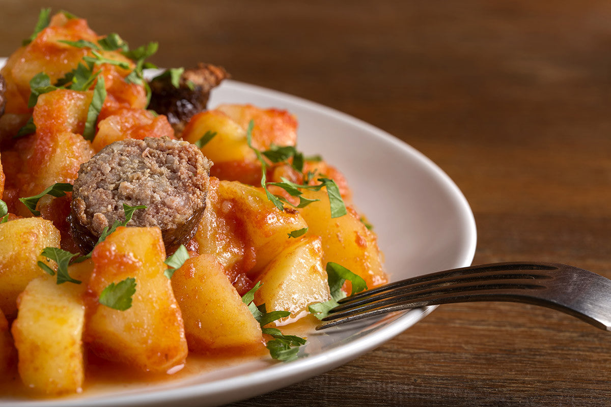 VitaClay Select: White Bean Sweet Potato & Sausage Stew