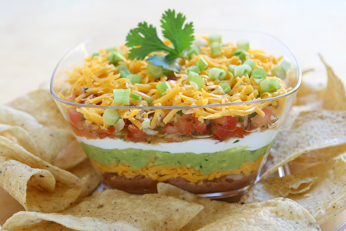 Make Your Own 7 Layer Dip, Great for a Superbowl Party!