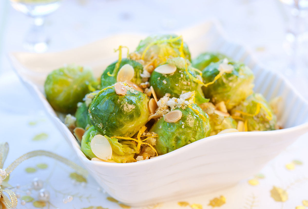 Lemon Brussels Sprouts--Delicious and Easy in Clay!