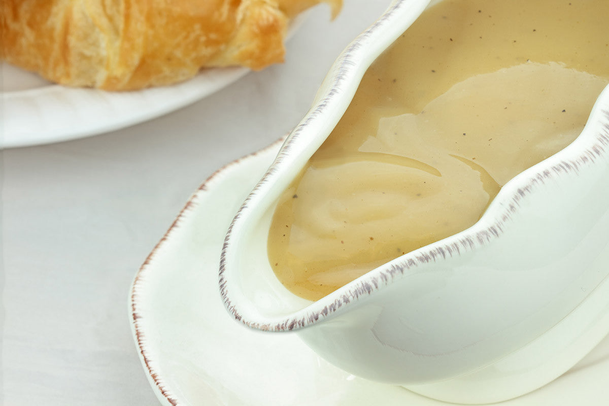 Make Home-Made Gravy, Slow-Simmered in Clay