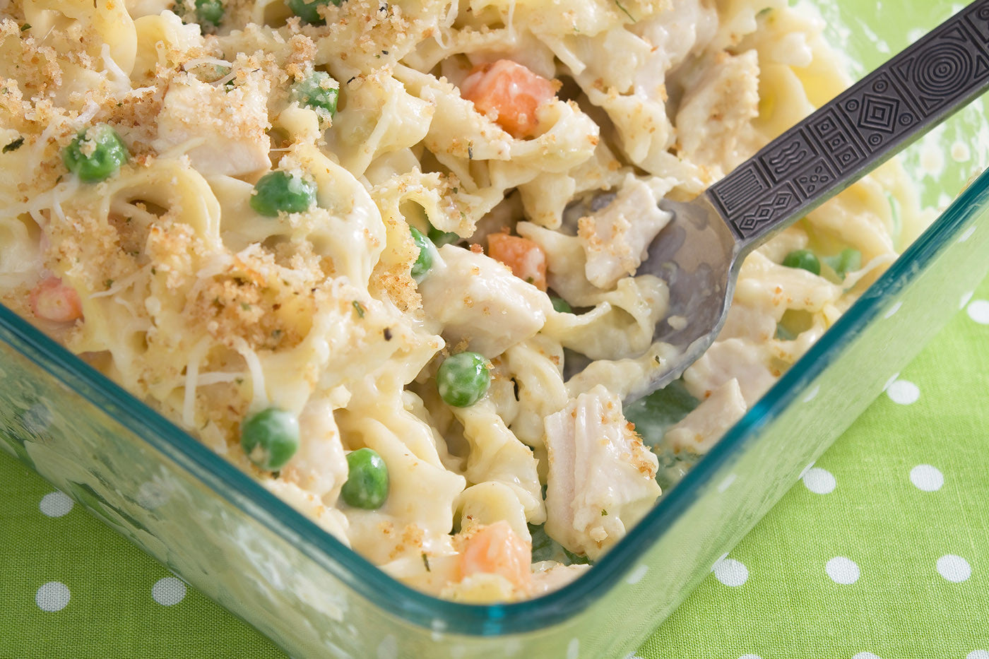 Chicken Noodle One Pot Casserole in Clay