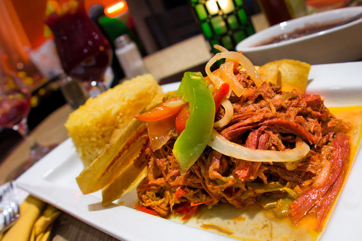 Cuban Style Shredded Beef Cooked in Clay (Ropa Vieja)