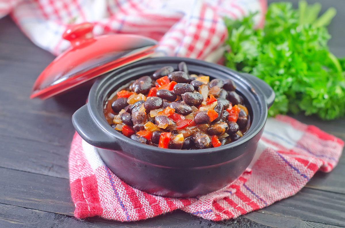 Slow Cooker:  Vegetarian Spicy Black Bean Chili