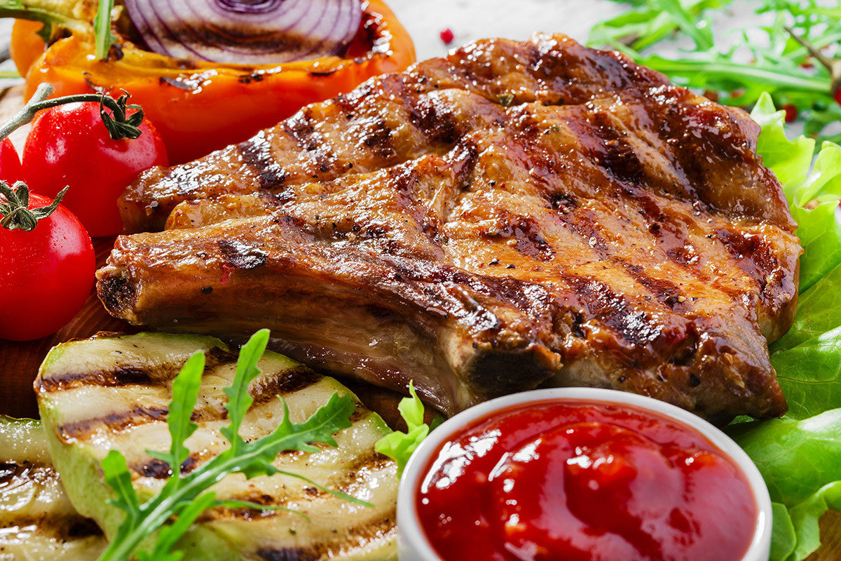 Fruity Pork Chops Slow Cooked in Clay