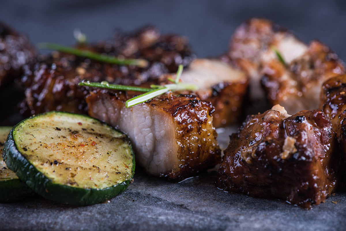 Marinated Pork Belly Roast Slow Cooked in Clay