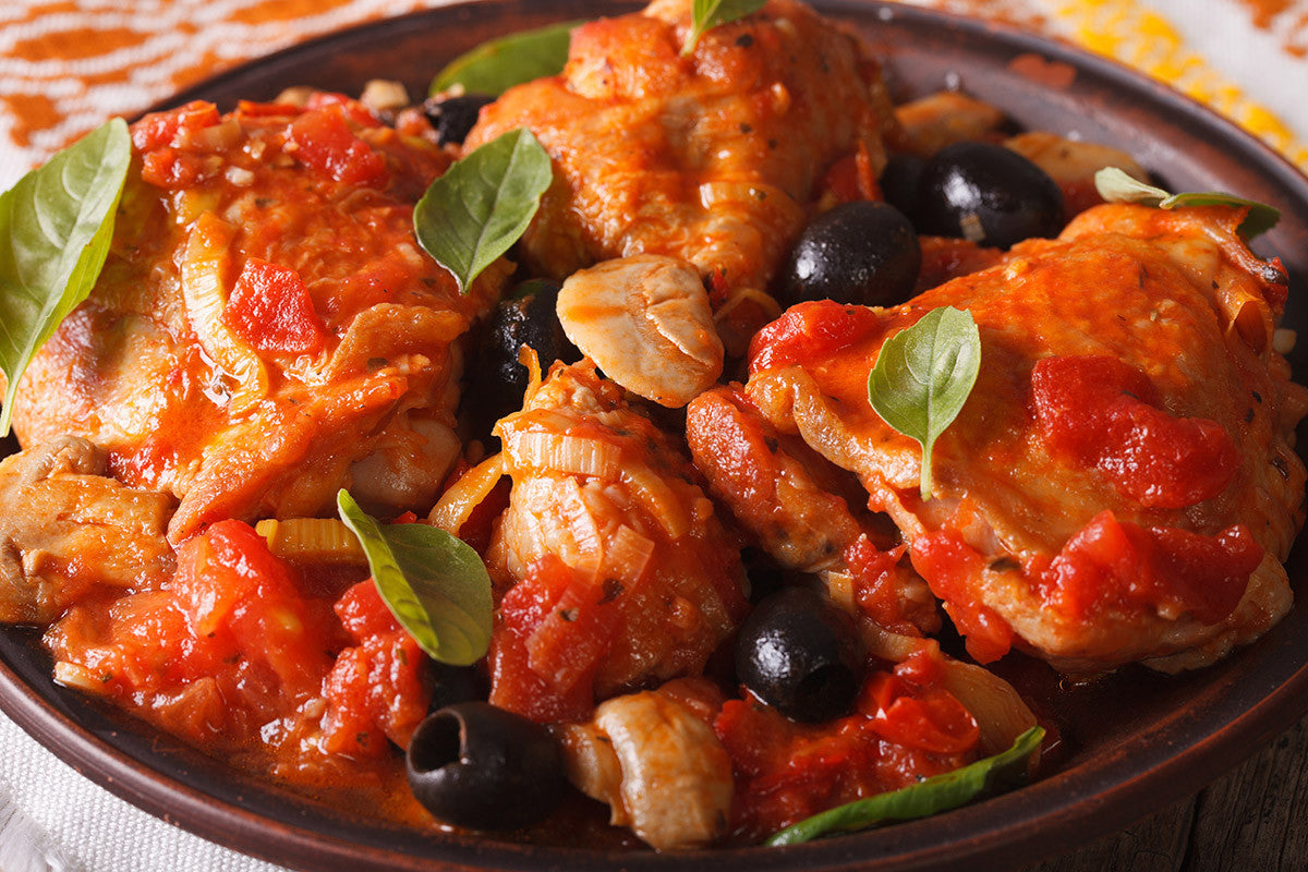 Spanish Tomato Chicken Slow Cooked in Clay