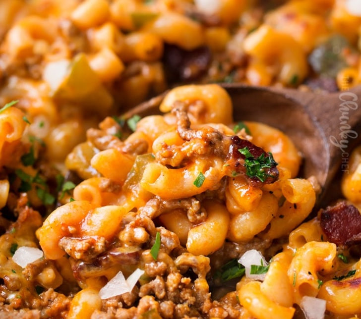 Cheeseburger Pasta Casserole: One Pot Meal Cooked in Clay!