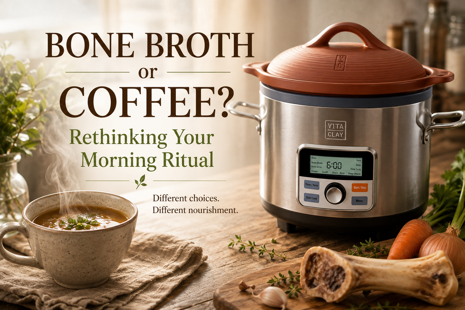 Bone Broth or Coffee? A Different Kind of Morning Ritual | VitaClay