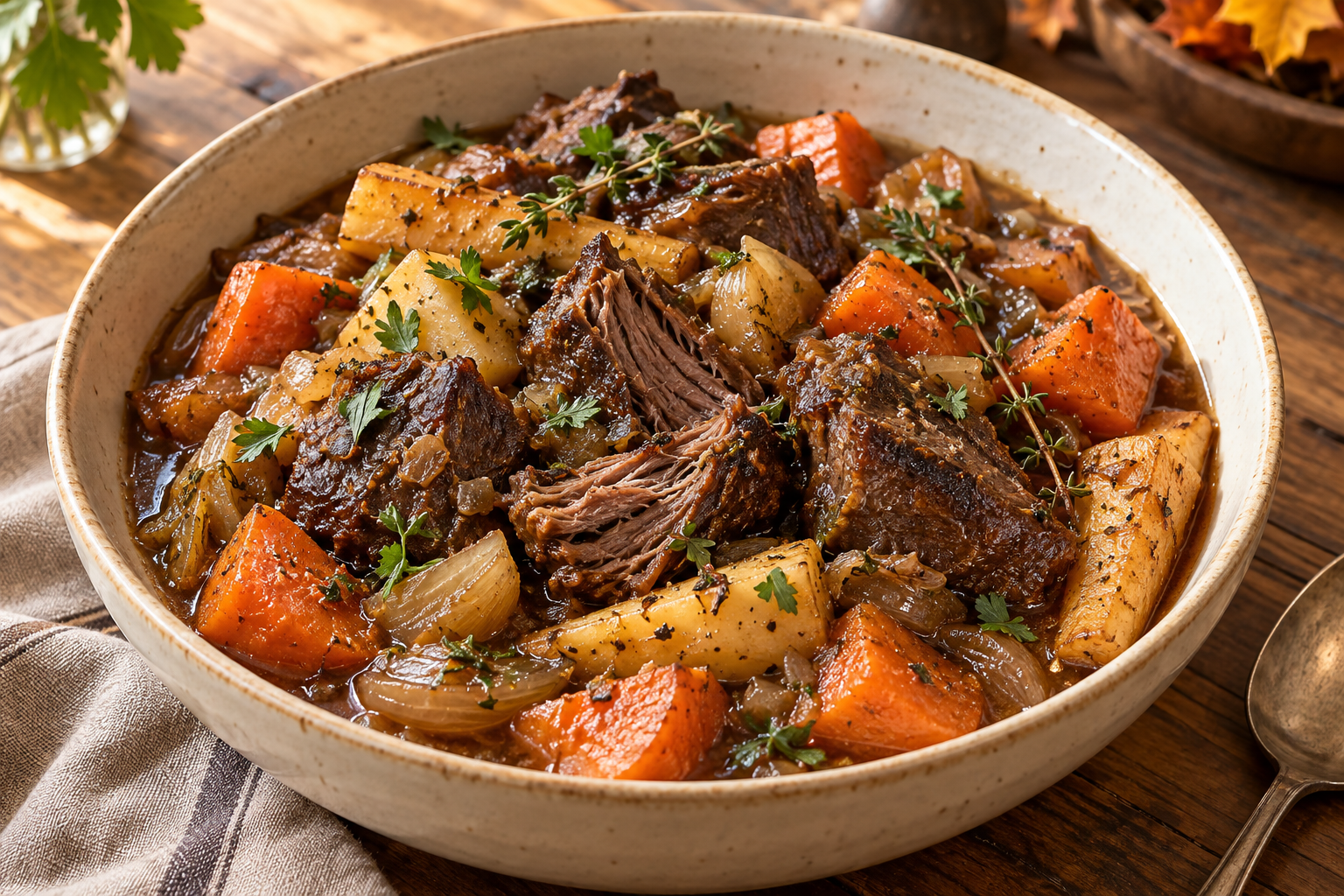 Sunday Braised Beef & Root Vegetables Guide | VitaClay