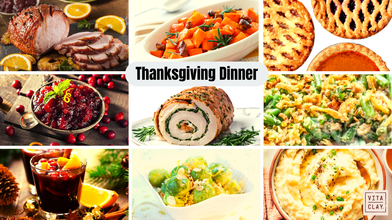 VitaClay Thanksgiving dinner menu