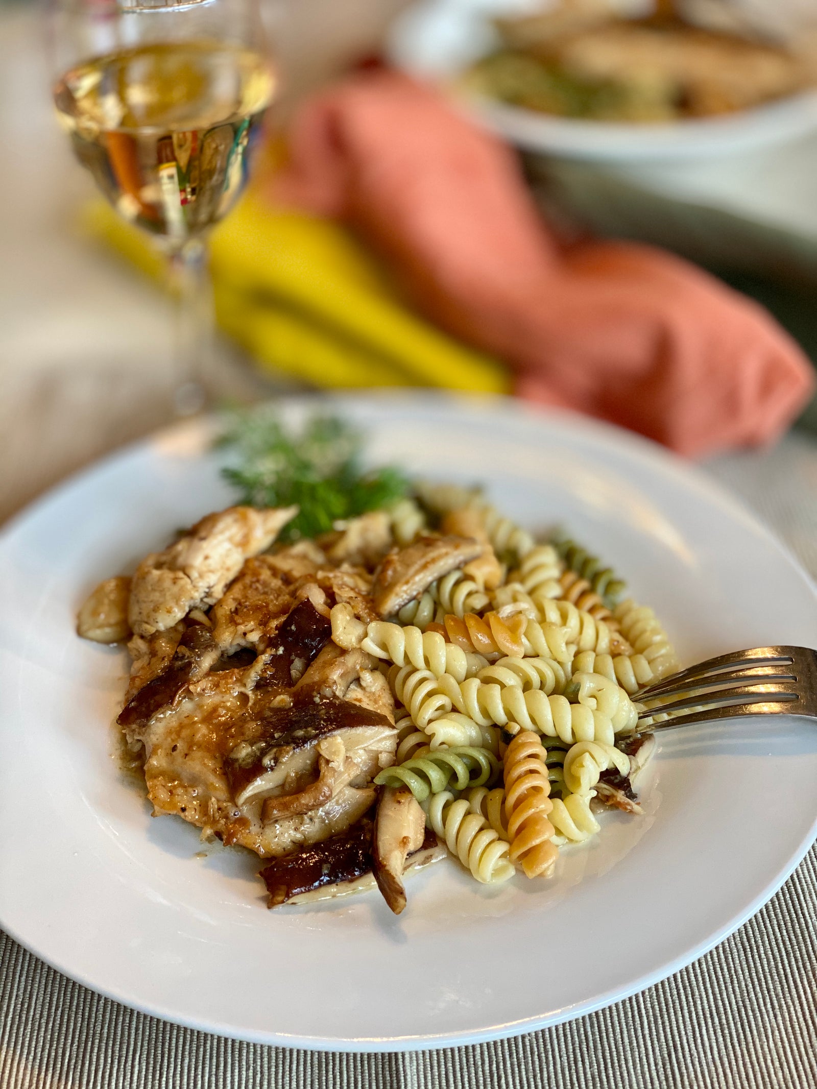 Yummy one pot meal- Italian Chicken Marsala made in 30 minutes in VitaClay Instant Crock Pot Slow Cooker