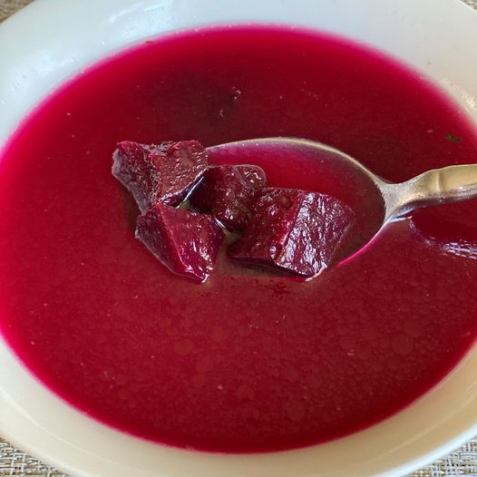 Sweet Sour Savory Beet Soup in VitaClay Instant Crock Pot Slow Cooker